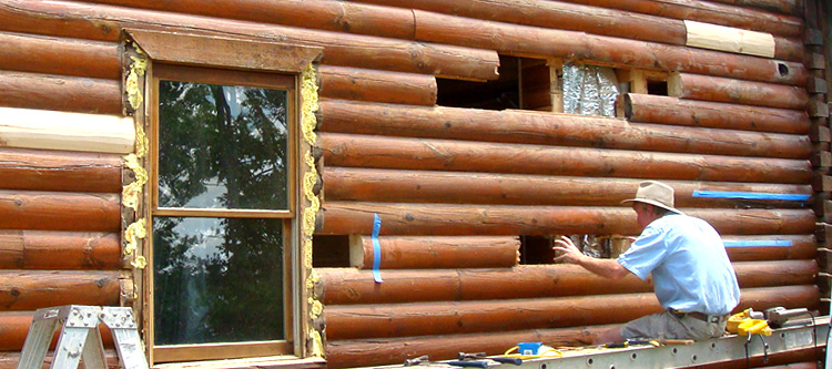 Log Home Repair Davenport, Virginia